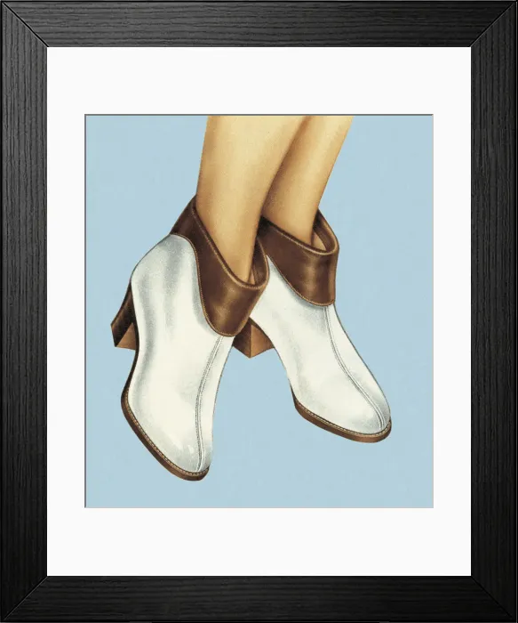 Framed Print : Shoe modeling Framed Print : Shoe modeling
