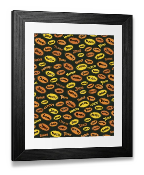 Framed Print : Halloween pattern Framed Print : Halloween pattern