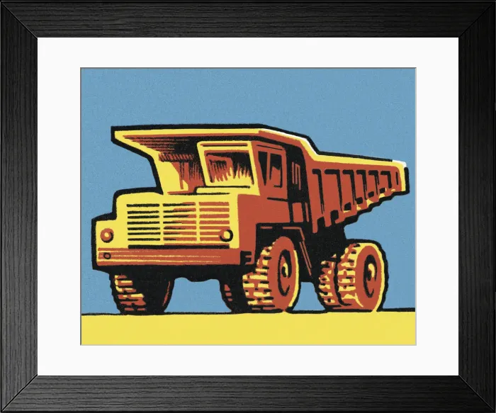 Framed Print : Dump Truck Framed Print : Dump Truck