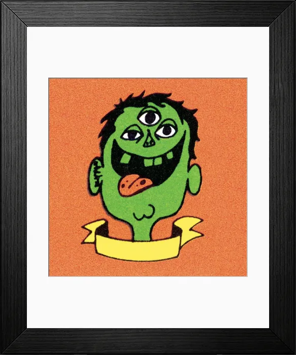 Framed Print : Crazy person with banner Framed Print : Crazy person with banner
