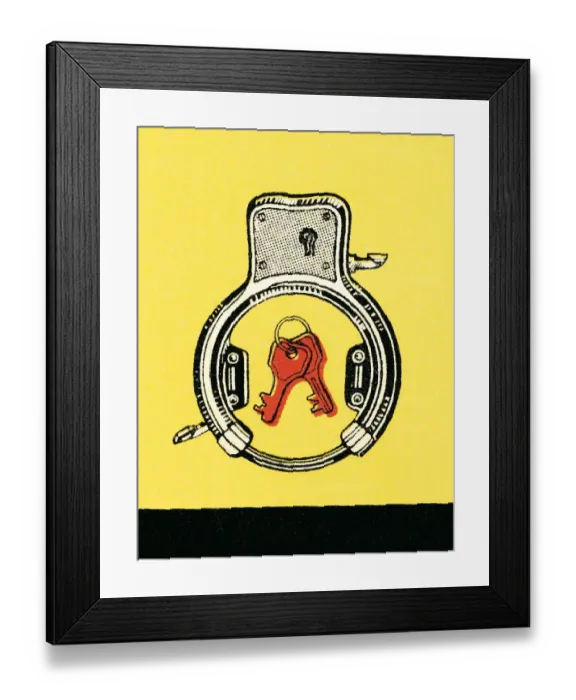 Framed Print : Lock and key Framed Print : Lock and key