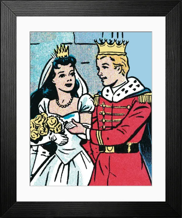 Framed Print : Prince and Princess Wedding Framed Print : Prince and Princess Wedding