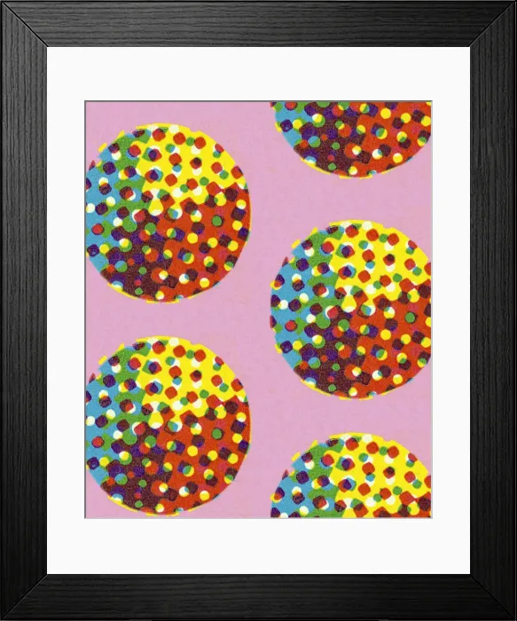 Framed Print : Multi Colored Dots Framed Print : Multi Colored Dots
