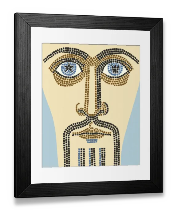 Framed Print : Abstract Face Framed Print : Abstract Face
