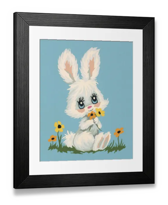Framed Print : White Rabbit Framed Print : White Rabbit