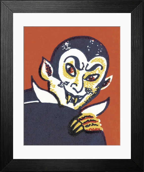 Framed Print : Portrait of a Vampire Framed Print : Portrait of a Vampire