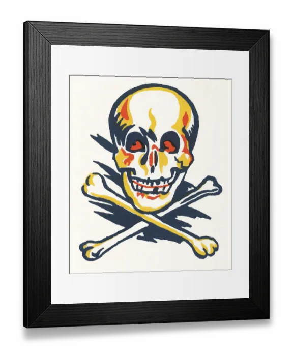 Framed Print : Skull and crossbones Framed Print : Skull and crossbones
