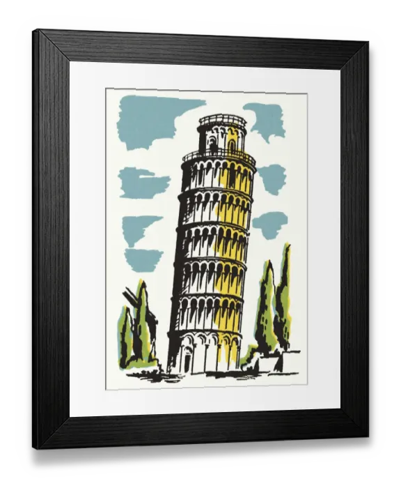 Framed Print : Leaning Tower of Pisa