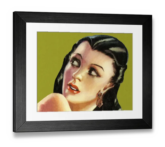 Framed Print : Woman Looking Over Shoulder Framed Print : Woman Looking Over Shoulder