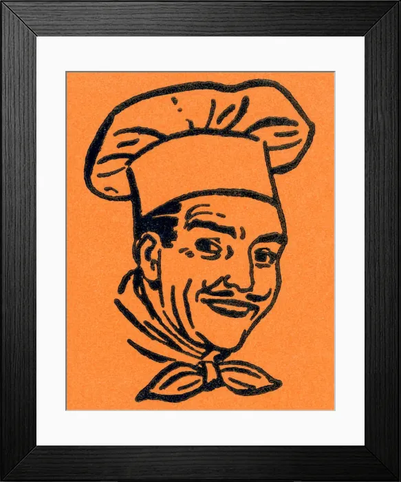 Framed Print : Portrait of a Chef Framed Print : Portrait of a Chef