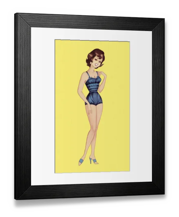 Framed Print : Woman in Swimsuit Framed Print : Woman in Swimsuit