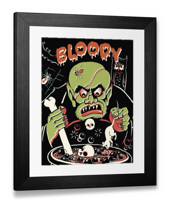 Framed Print : Bloody Monster Framed Print : Bloody Monster