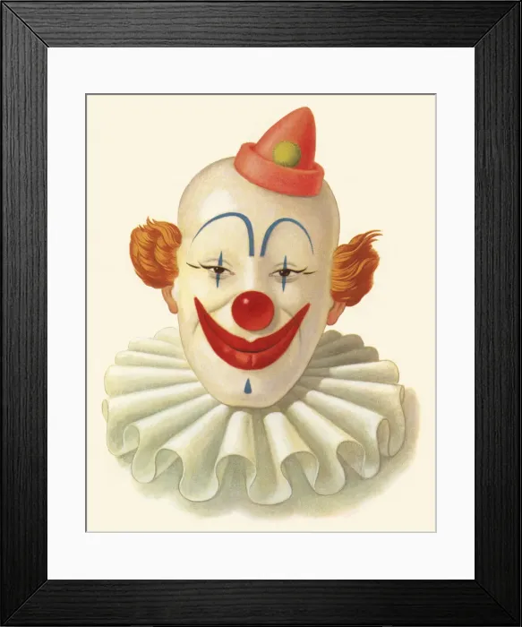 Framed Print : Smiling Clown Framed Print : Smiling Clown