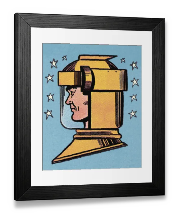 Framed Print : Profile of an Astronaut Framed Print : Profile of an Astronaut