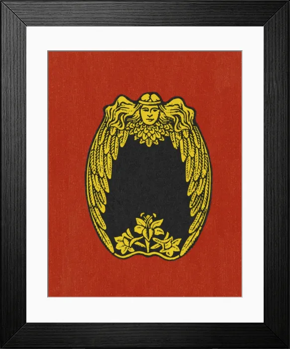 Framed Print : Badge on a Red Background Framed Print : Badge on a Red Background
