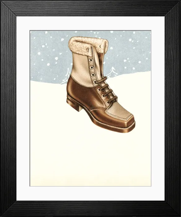 Framed Print : Snow boot. http: /  / csaimages.com / images / istockprofile / csa_vector_dsp.jpg