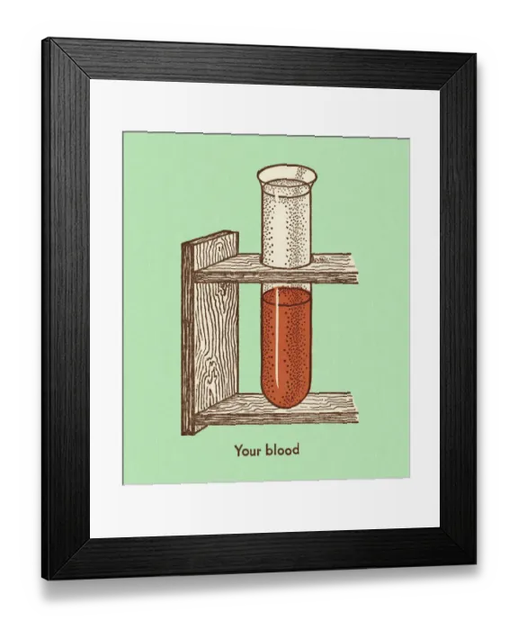 Framed Print : Test Tube of Your Blood Framed Print : Test Tube of Your Blood