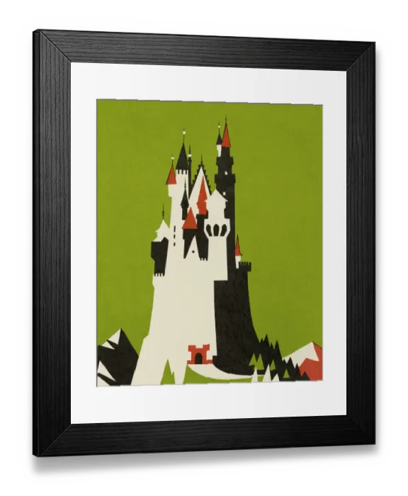 Framed Print : Castle on Mountian Framed Print : Castle on Mountian