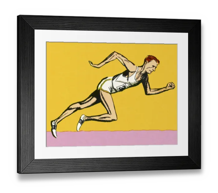 Framed Print : Man Running Framed Print : Man Running