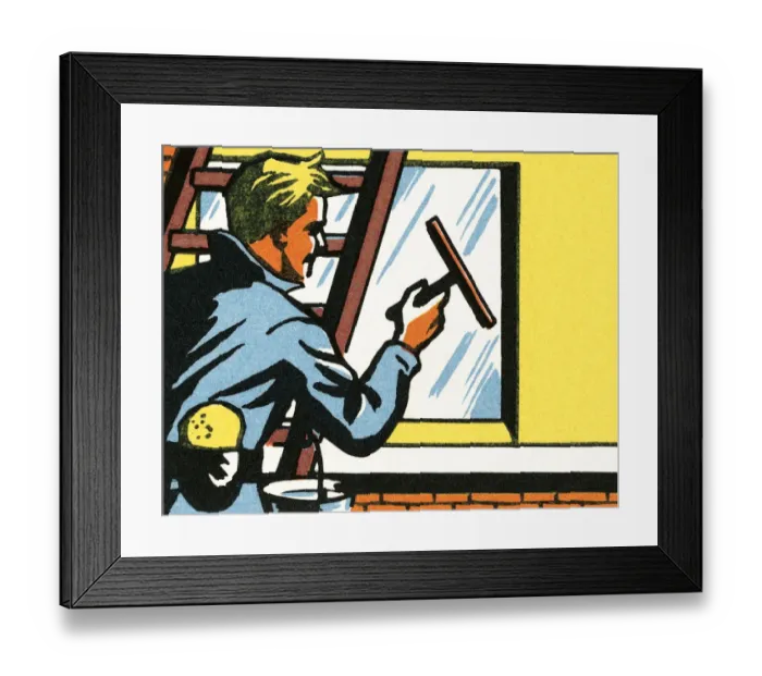 Framed Print : Window washer Framed Print : Window washer