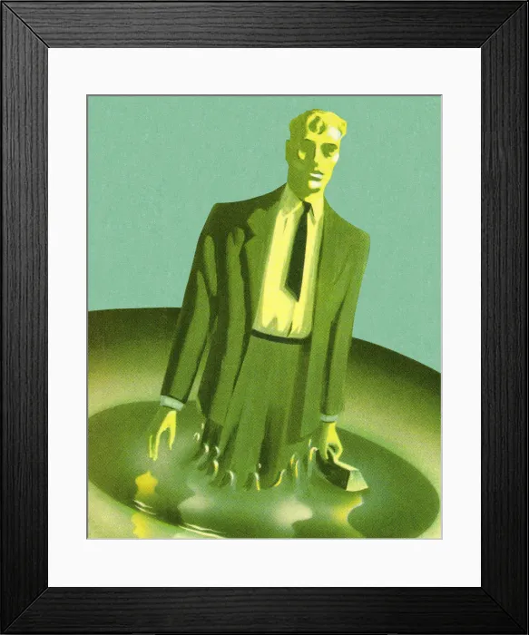 Framed Print : Green Man in Green Suit Framed Print : Green Man in Green Suit