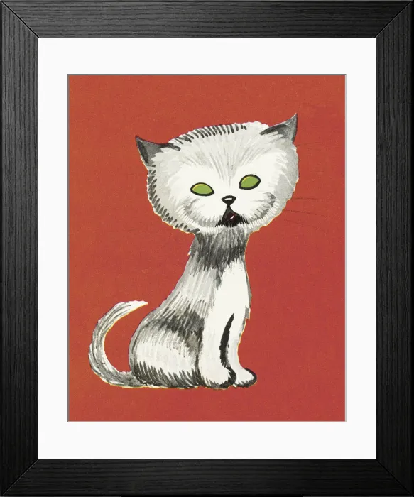 Framed Print : Green Eyed Cat Framed Print : Green Eyed Cat