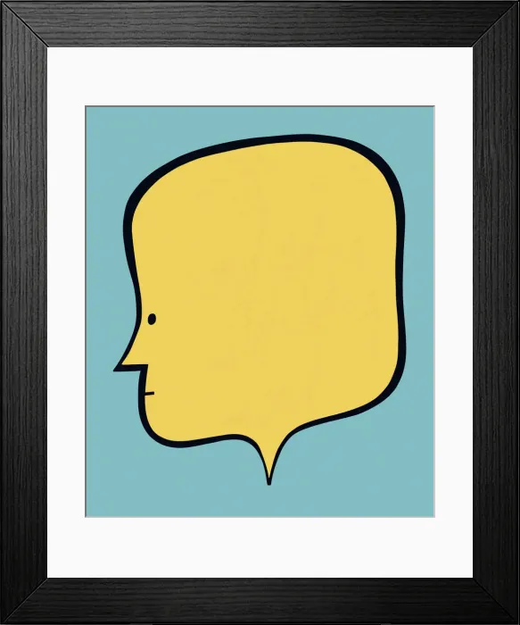 Framed Print : Profile of a Person Framed Print : Profile of a Person