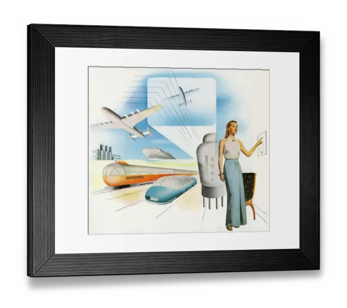 Framed Print : Space Age Travel Modes Framed Print : Space Age Travel Modes