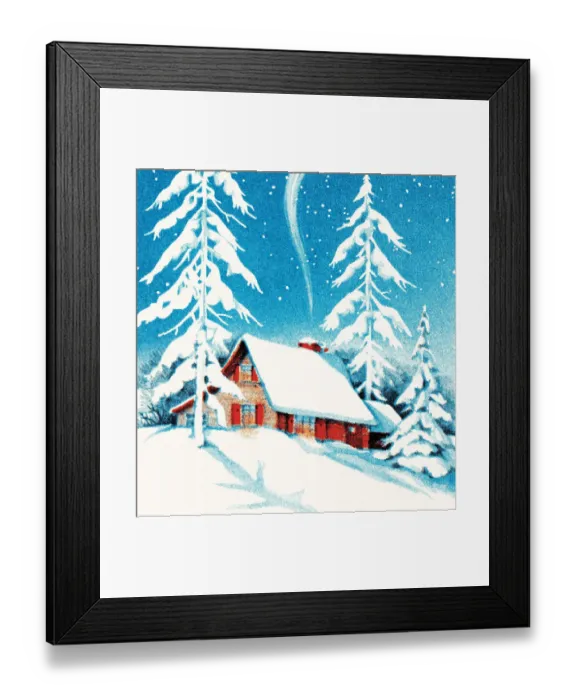 Framed Print : Winter home Framed Print : Winter home