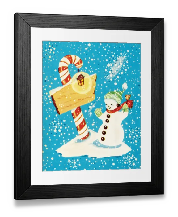 Framed Print : Santa in the snow Framed Print : Santa in the snow