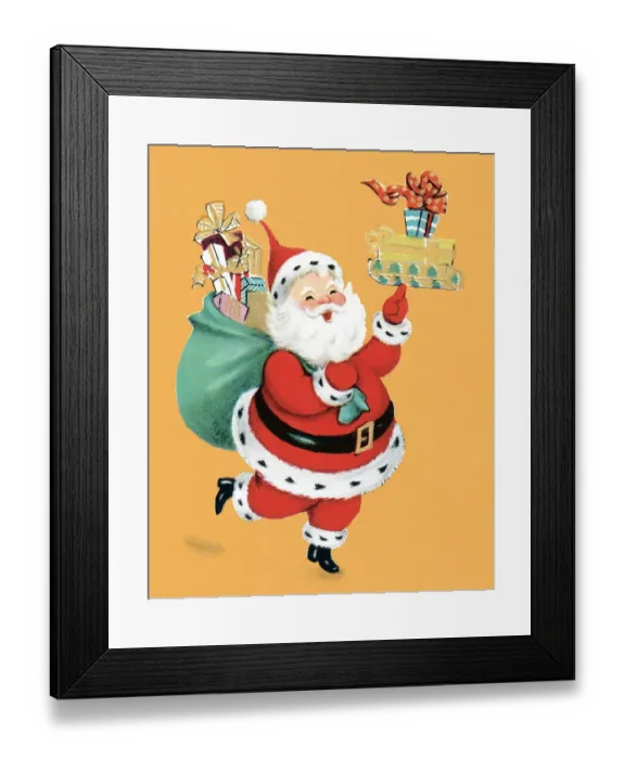 Framed Print : Santa with gifts Framed Print : Santa with gifts