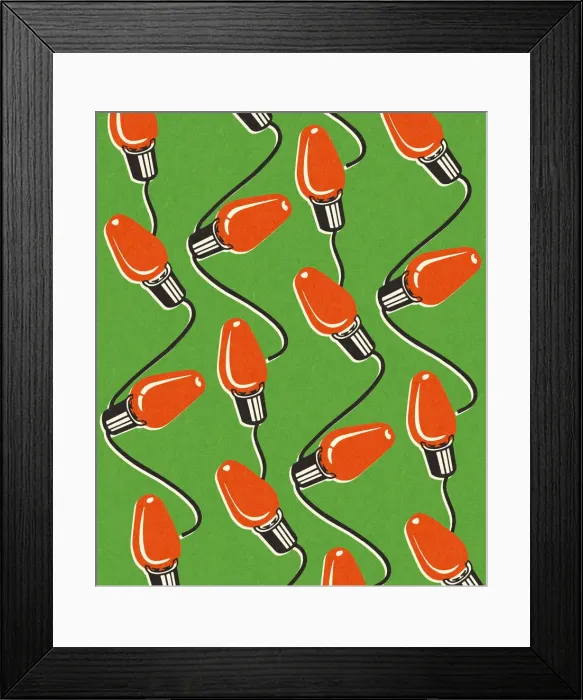Framed Print : Strings of Christmas Lights Framed Print : Strings of Christmas Lights