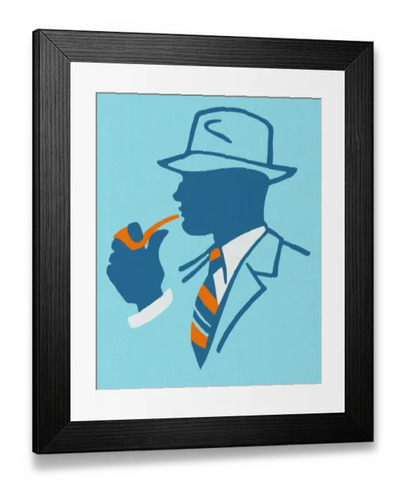 Framed Print : Man Smoking a Pipe Framed Print : Man Smoking a Pipe