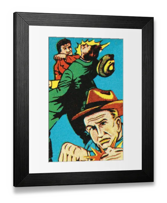 Framed Print : Gangster fight Framed Print : Gangster fight