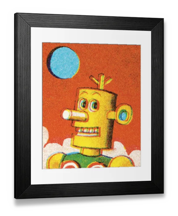 Framed Print : Friendly robot Framed Print : Friendly robot