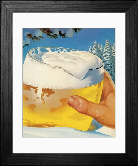 Framed Print : Large Glass of Beer Framed Print : Large Glass of Beer
