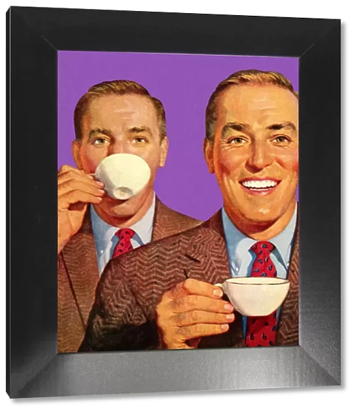 Two Men Drinking Coffee