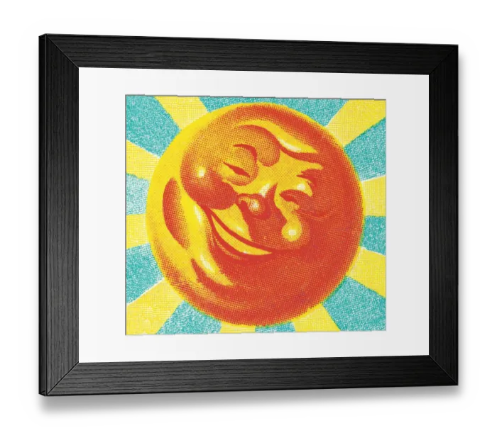 Framed Print : Smiling Sun
