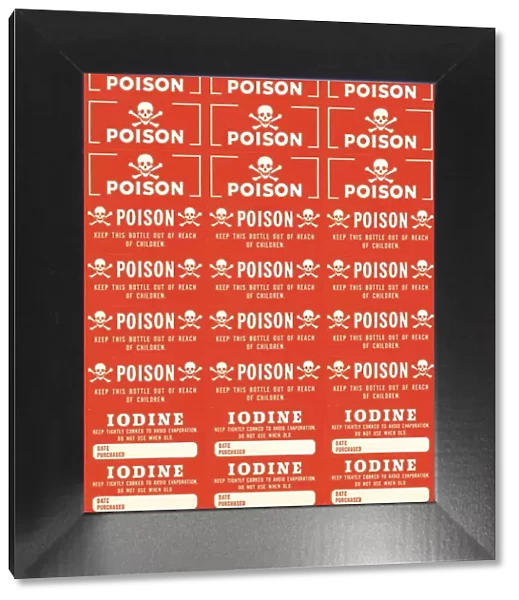 Poison and iodine stickers