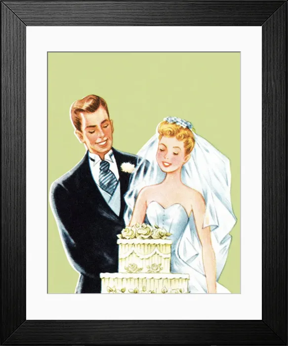 Framed Print : Bride and groom Framed Print : Bride and groom