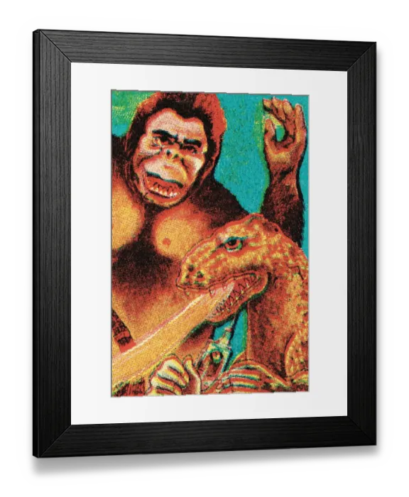 Framed Print : Monster battle Framed Print : Monster battle
