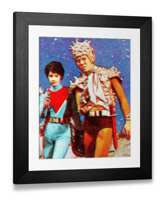 Framed Print : Two People in Outer Space Framed Print : Two People in Outer Space