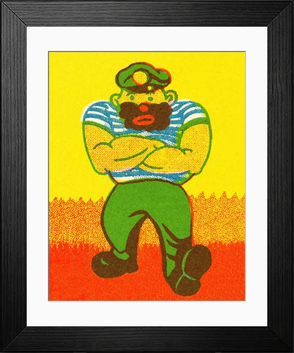 Framed Print : Scruffy Sailor Framed Print : Scruffy Sailor