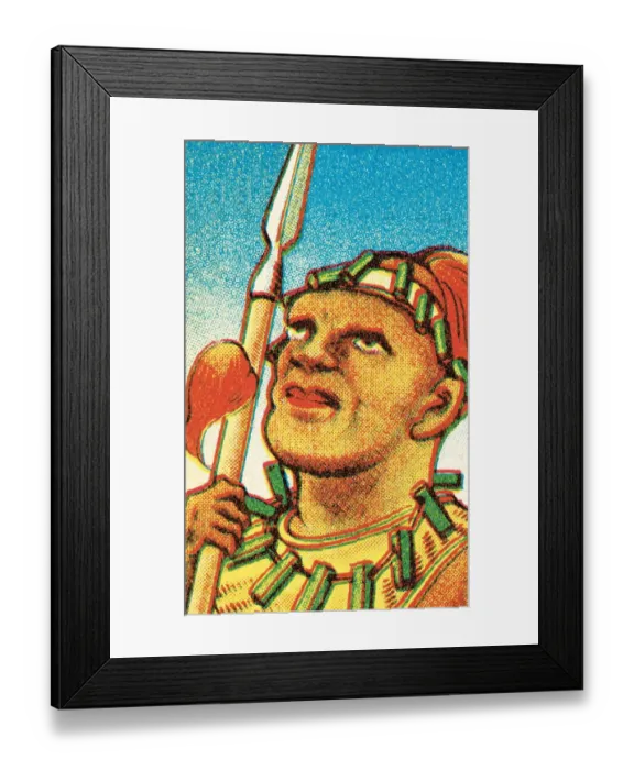 Framed Print : Tribal man with spear Framed Print : Tribal man with spear