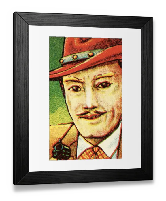 Framed Print : Man with gun Framed Print : Man with gun