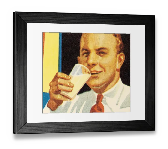 Framed Print : Man with a drink Framed Print : Man with a drink