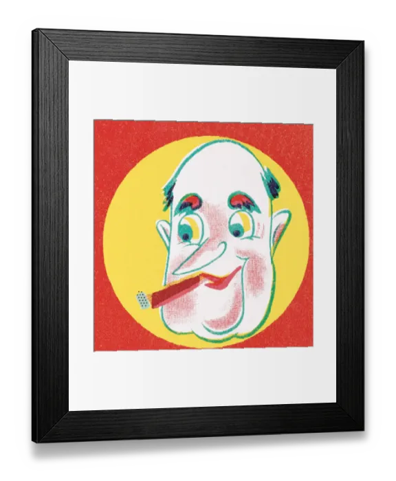 Framed Print : Man with cigar Framed Print : Man with cigar