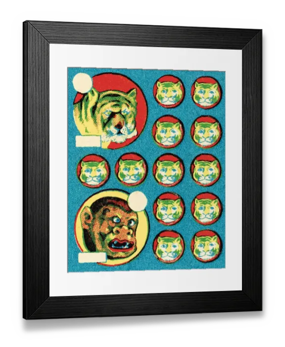 Framed Print : Mean animals Framed Print : Mean animals