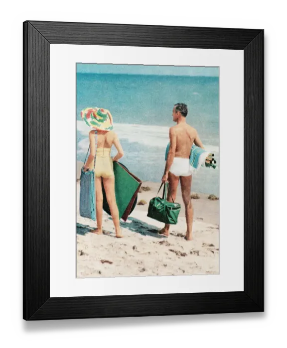 Framed Print : Couple at the beach Framed Print : Couple at the beach