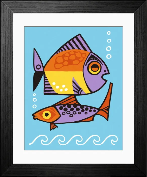 Framed Print : Two Tropical Fish Framed Print : Two Tropical Fish